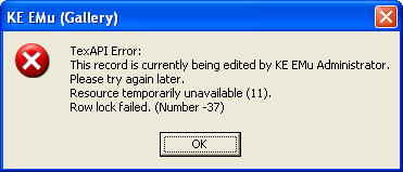 Edit warning message